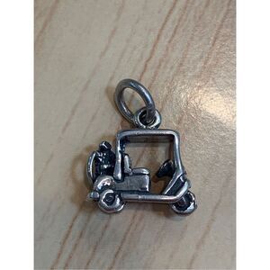 .925 Golf Cart Sterling Silver Jewelry Charm #sports
